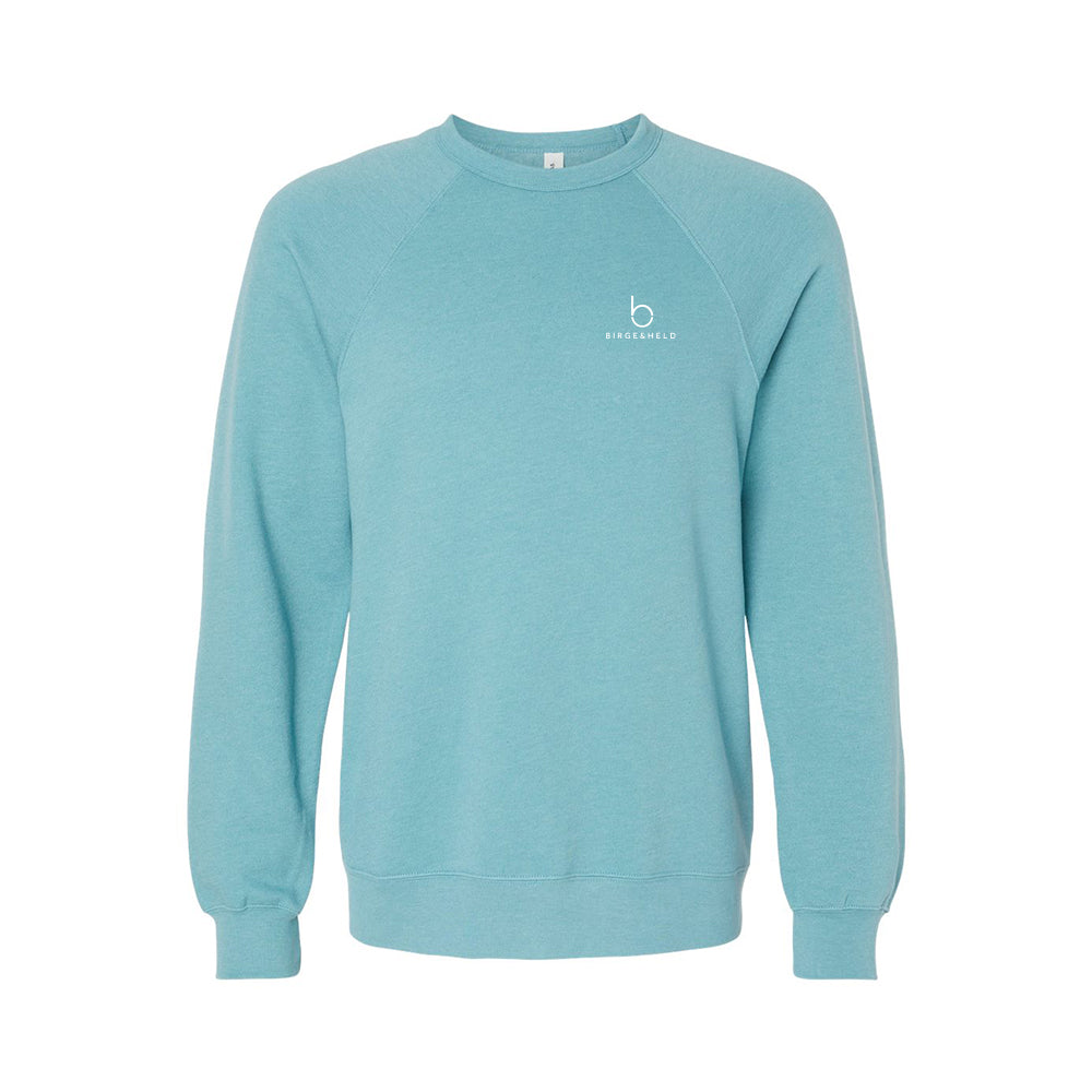 BELLA + CANVAS Sponge Fleece Raglan Crewneck Sweatshirt - Core Values Passion For People Sweatshirt