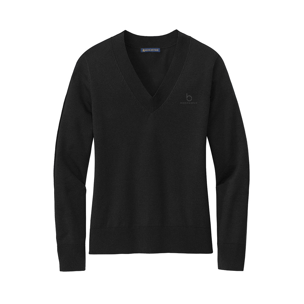 Brooks Brothers Women's Cotton Stretch V-Neck Sweater
