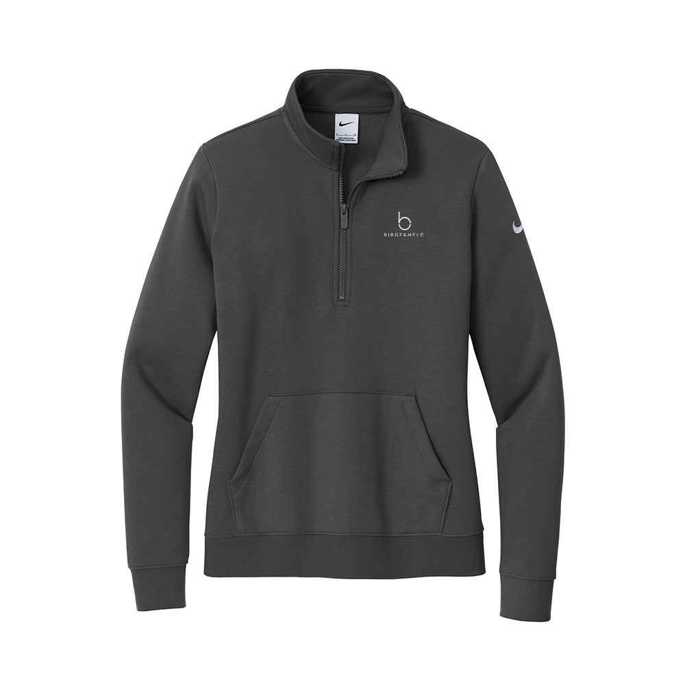 Nike Women's Club Fleece Sleeve Swoosh 1/2-Zip