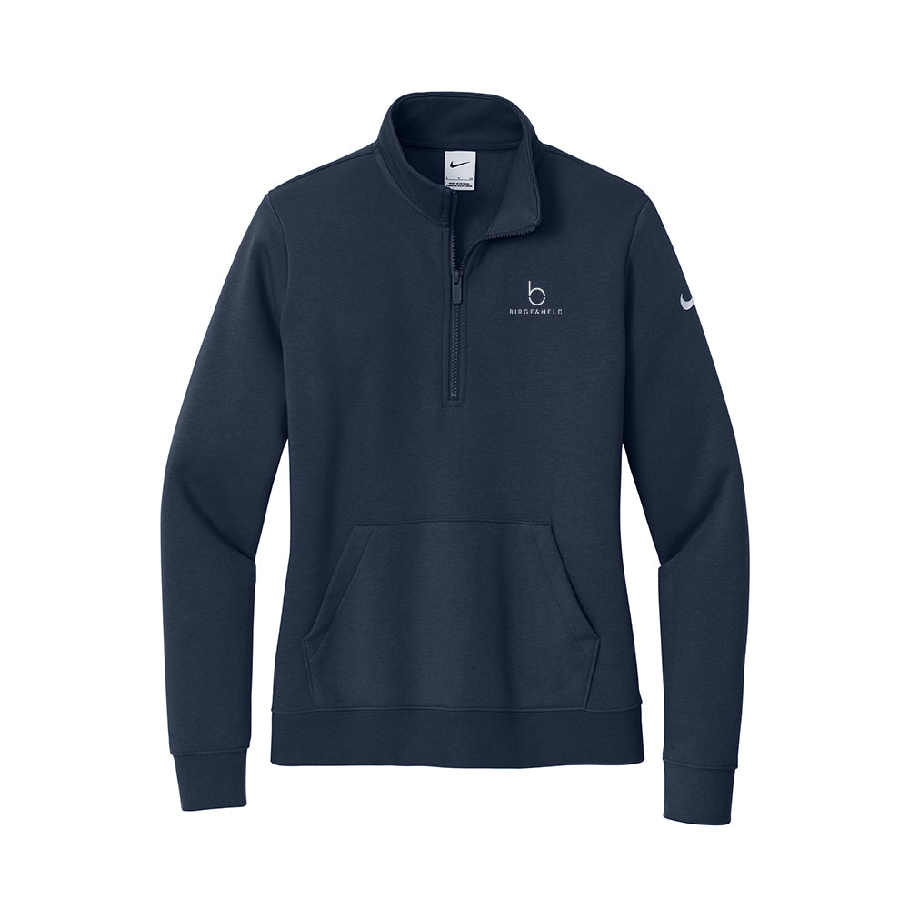 Nike Women's Club Fleece Sleeve Swoosh 1/2-Zip