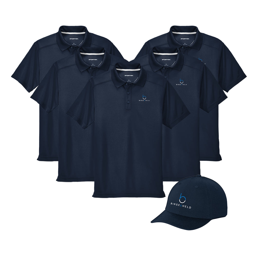 Quick Order Bundle - Mens Short Sleeve Polo x5 & Hat