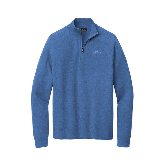 Brooks Brothers Cotton Stretch 1/4-Zip Sweater