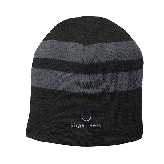 Port & Company Fleece-Lined Striped Beanie Cap