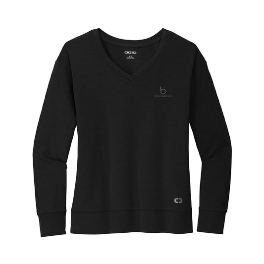 OGIO Ladies Luuma Flex Long Sleeve V-Neck